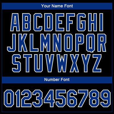 Custom Black Royal-White 3D Pattern Design Gradient Style Twinkle Star Performance T-Shirt