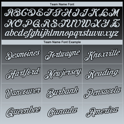 Custom Black Silver 3D Pattern Design Gradient Style Twinkle Star Performance T-Shirt