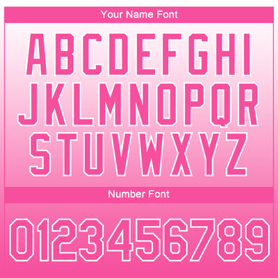 Custom White Pink 3D Pattern Design Gradient Style Twinkle Star Performance T-Shirt