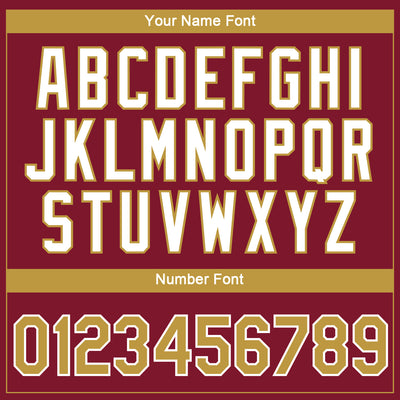 Custom Crimson Old Gold-White 3D Pattern Design Gradient Style Twinkle Star Performance T-Shirt