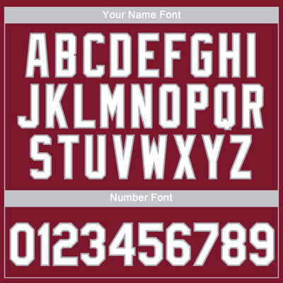 Custom Crimson White-Gray 3D Pattern Design Gradient Style Twinkle Star Performance T-Shirt