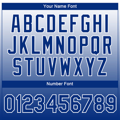 Custom White Royal 3D Pattern Design Gradient Style Twinkle Star Performance T-Shirt