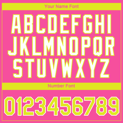 Custom Pink Neon Yellow-White 3D Pattern Design Gradient Style Twinkle Star Performance T-Shirt