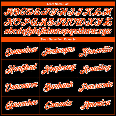 Custom Black Orange-White 3D Pattern Design Gradient Style Twinkle Star Performance T-Shirt