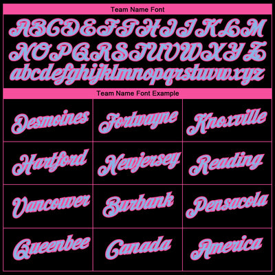 Custom Black Light Blue-Pink 3D Pattern Design Gradient Style Twinkle Star Performance T-Shirt