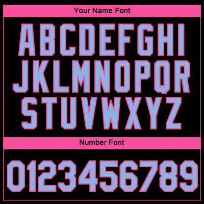 Custom Black Light Blue-Pink 3D Pattern Design Gradient Style Twinkle Star Performance T-Shirt