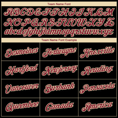 Custom Black Crimson-Cream 3D Pattern Design Gradient Style Twinkle Star Performance T-Shirt