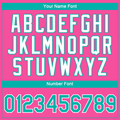 Custom Pink Aqua-White 3D Pattern Design Gradient Style Twinkle Star Performance T-Shirt