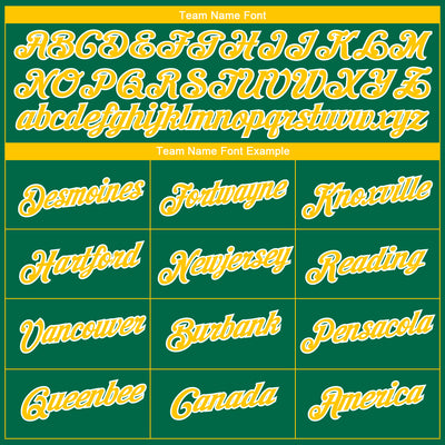 Custom Kelly Green Yellow-White 3D Pattern Design Gradient Style Twinkle Star Performance T-Shirt