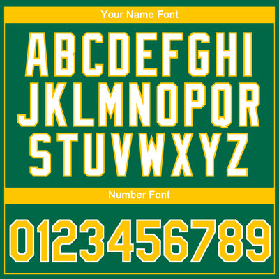 Custom Kelly Green Yellow-White 3D Pattern Design Gradient Style Twinkle Star Performance T-Shirt