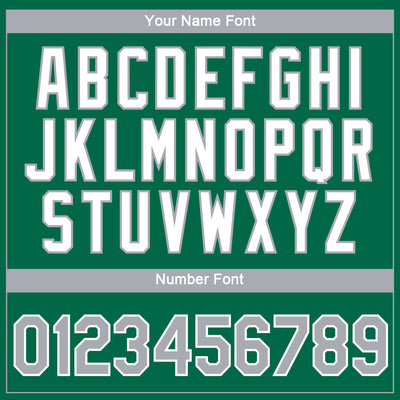 Custom Kelly Green Gray-White 3D Pattern Design Gradient Style Twinkle Star Performance T-Shirt