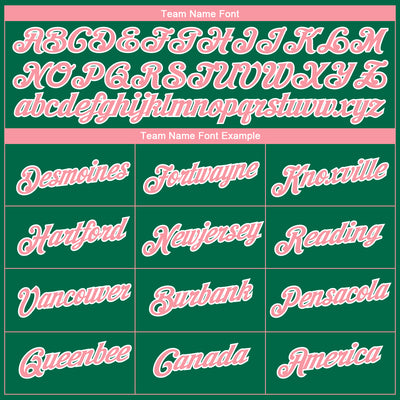 Custom Kelly Green Medium Pink-White 3D Pattern Design Gradient Style Twinkle Star Performance T-Shirt