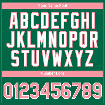 Custom Kelly Green Medium Pink-White 3D Pattern Design Gradient Style Twinkle Star Performance T-Shirt