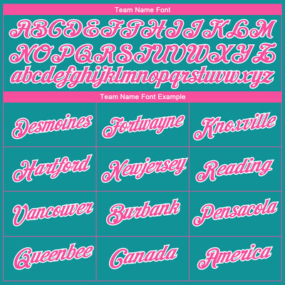 Custom Teal Pink-White 3D Pattern Design Gradient Style Twinkle Star Performance T-Shirt