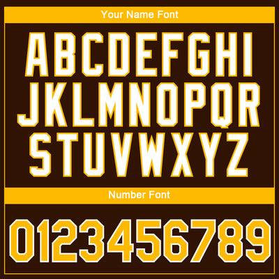 Custom Brown Gold-White 3D Pattern Design Gradient Style Twinkle Star Performance T-Shirt