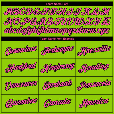 Custom Neon Green Pink-Black 3D Pattern Design Gradient Style Twinkle Star Performance T-Shirt