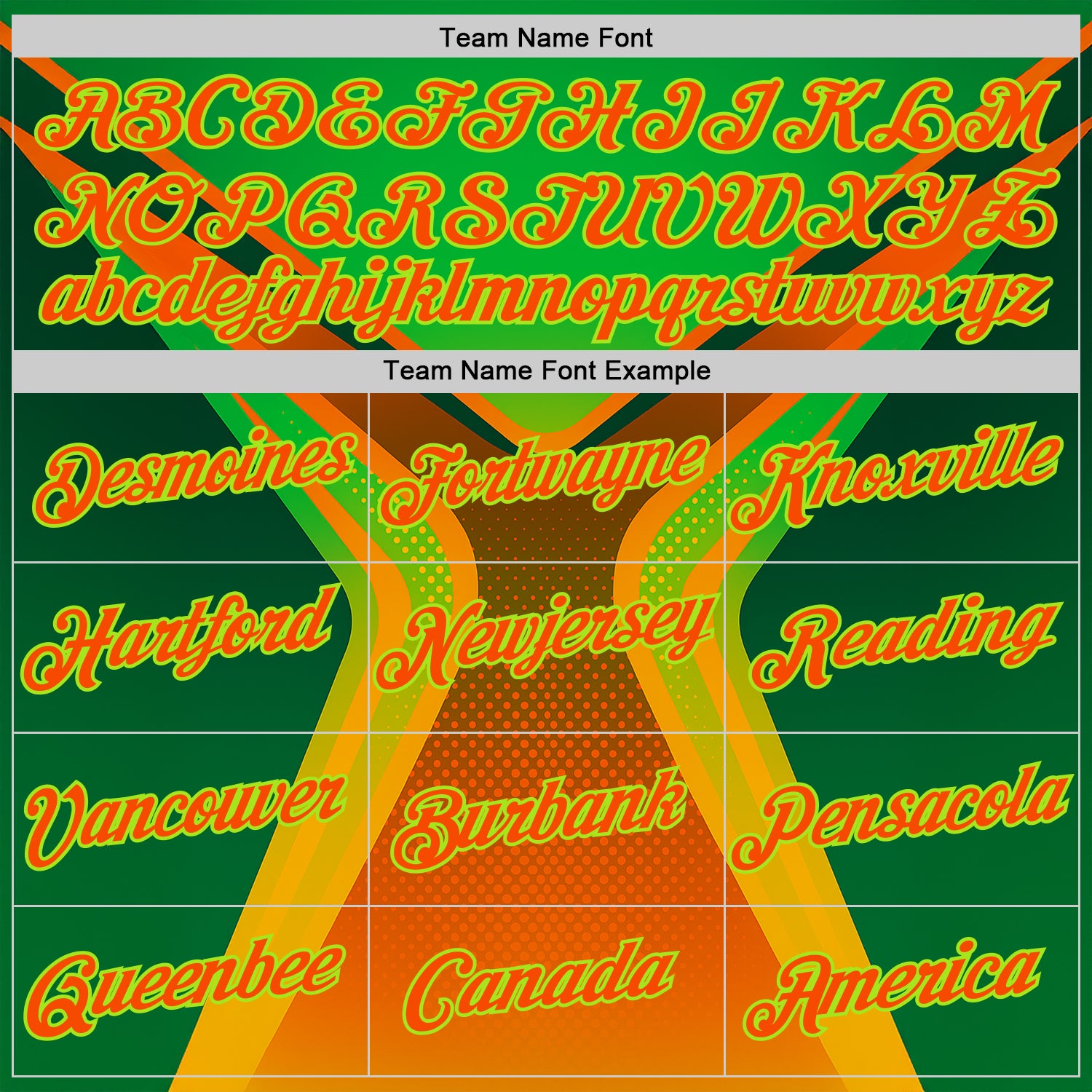 Custom Green Orange-Neon Green 3D Pattern Design Africa Neon Sportswear Performance T-Shirt