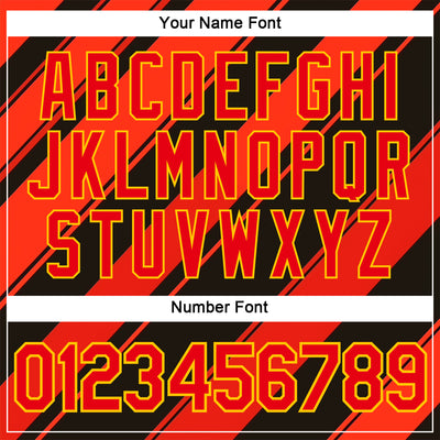 Custom Black Fire Red-Yellow 3D Pattern Design Patriot USA Heat Sportswear Performance T-Shirt