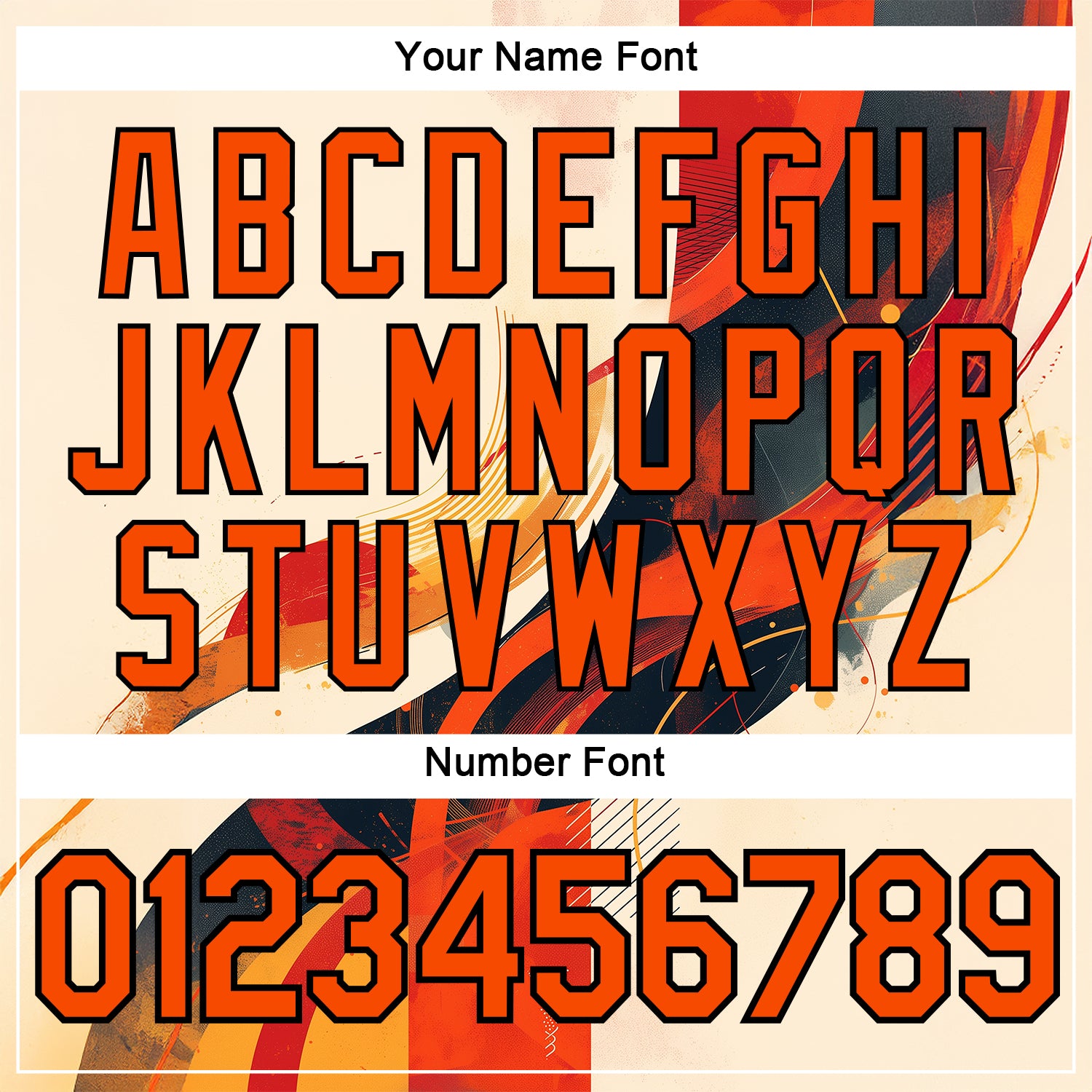 Custom Cream Orange-Black 3D Pattern Design Canada Geometric Shape Sportswear Performance T-Shirt