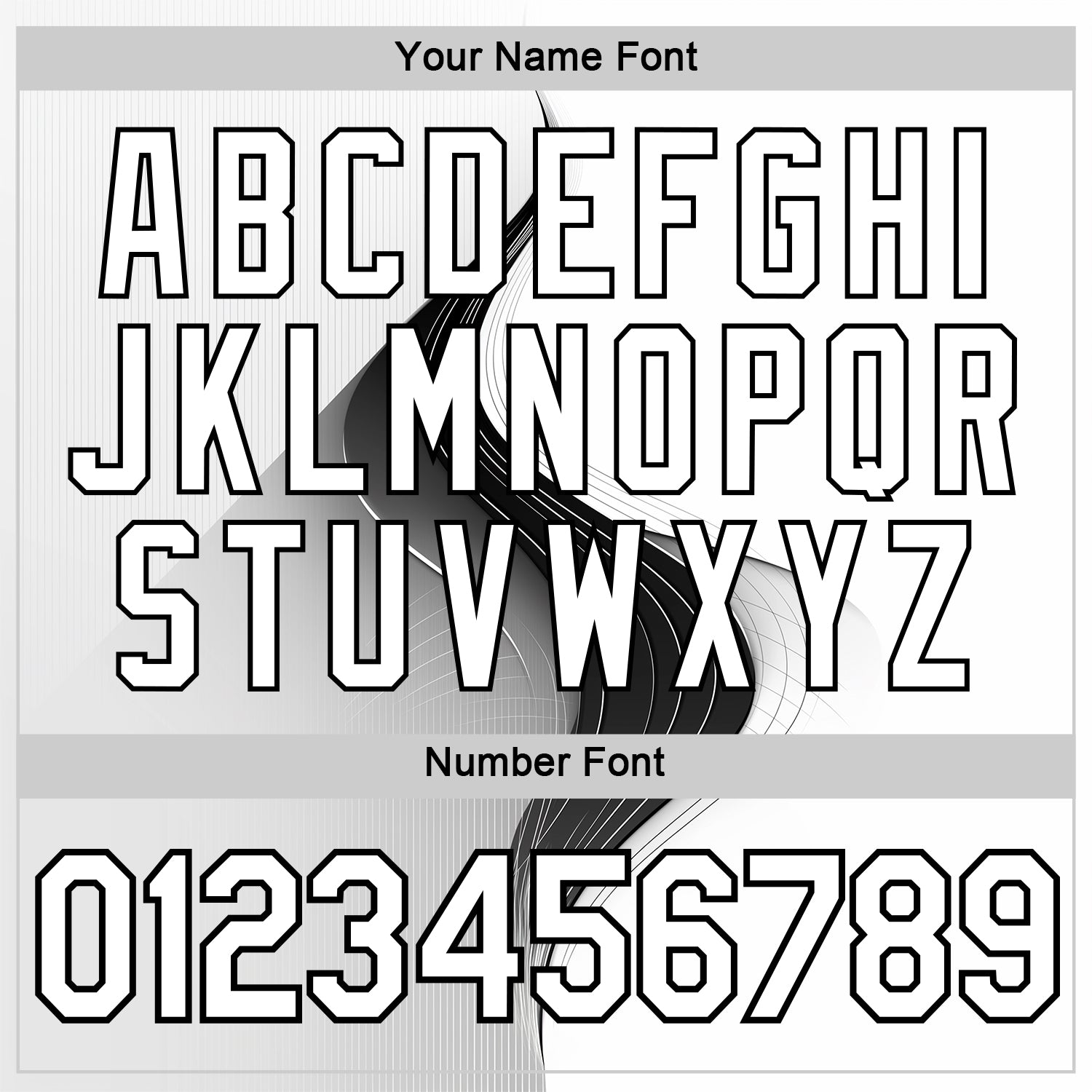 Custom White Black 3D Pattern Design Monochrome Curve Line Sportswear Performance T-Shirt