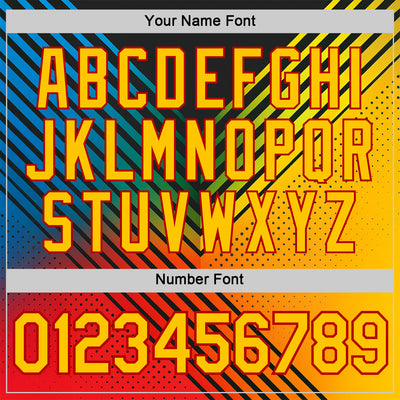 Custom Black Yellow-Red 3D Pattern Design Africa Sportswear Performance T-Shirt