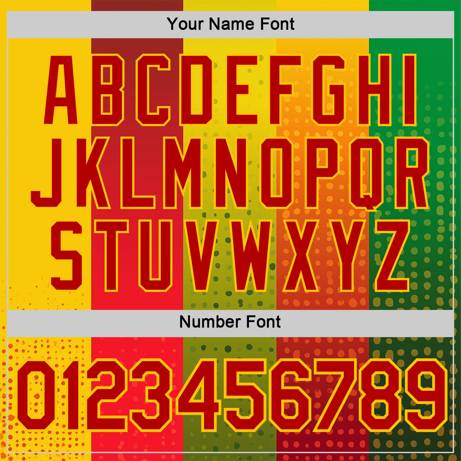 Custom Red Green-Yellow 3D Pattern Design Gradient Spain Sportswear Performance T-Shirt