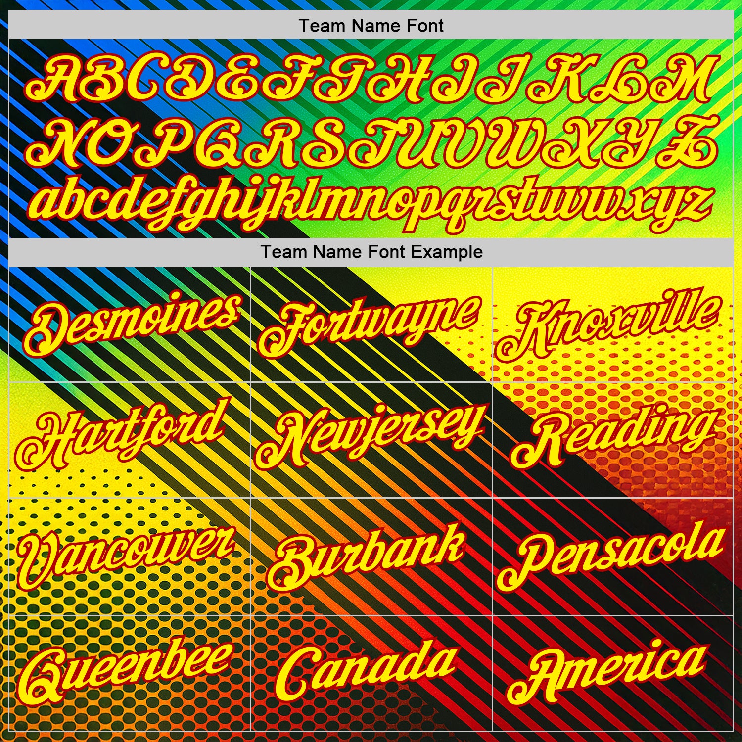 Custom Black Light Yellow Blue-Red 3D Pattern Design Neon Stripe Sportswear Performance T-Shirt