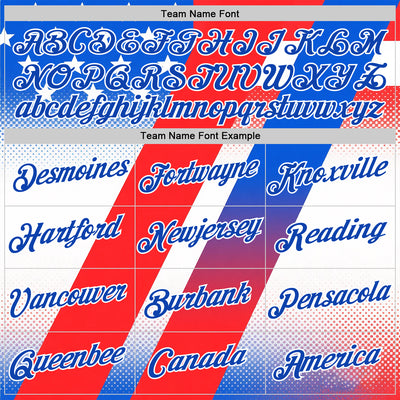 Custom Red Thunder Blue-White 3D Pattern Design USA Inspired America Sportswear Performance T-Shirt