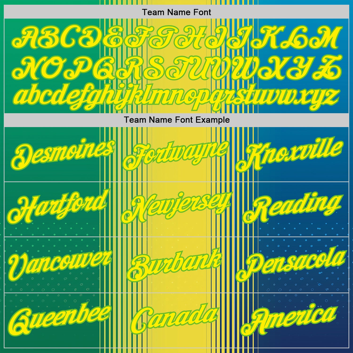 Custom Yellow Light Yellow-Aurora Green 3D Pattern Design Gradient Brazil Africa Sportswear Performance T-Shirt