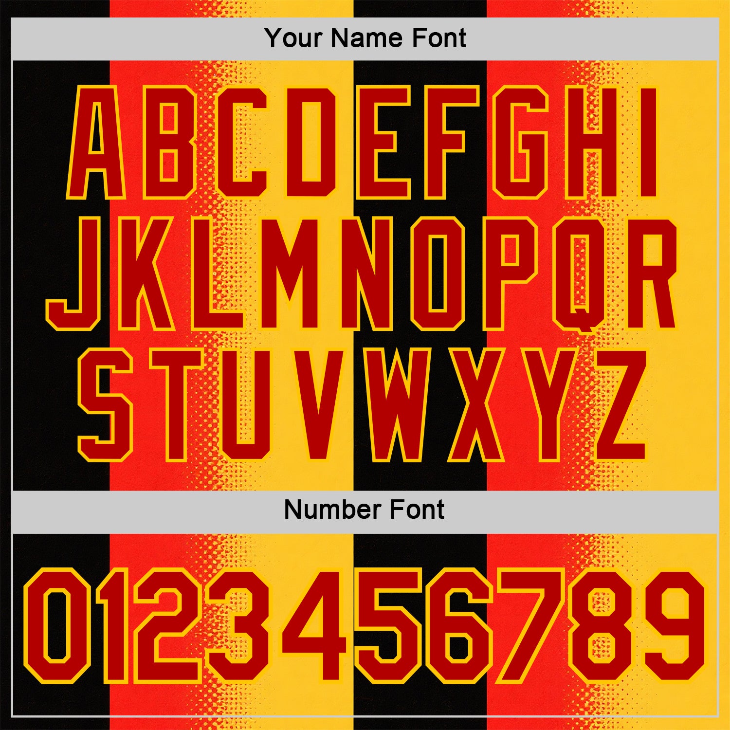 Custom Yellow Red-Black 3D Pattern Design Germany Sportswear Performance T-Shirt