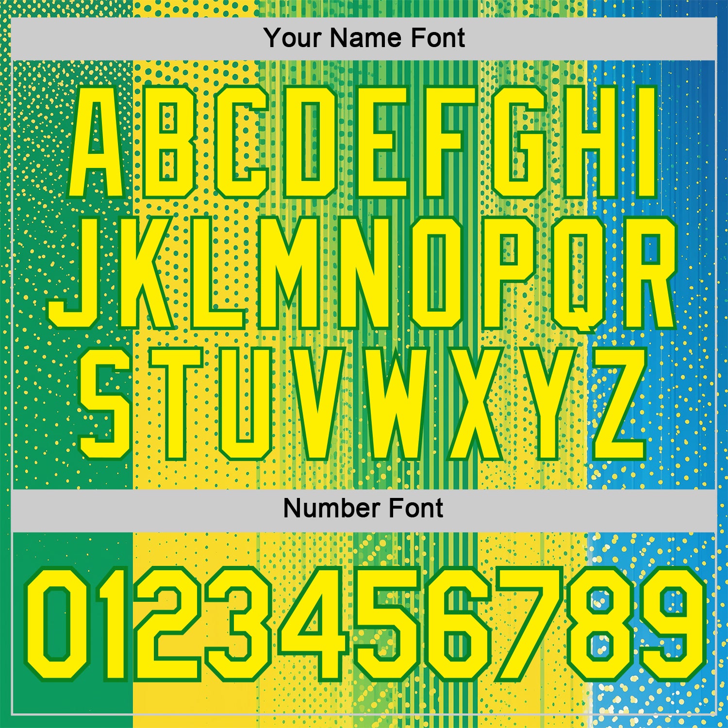 Custom Yellow Light Yellow-Grass Green 3D Pattern Design Brazil Africa Sportswear Performance T-Shirt