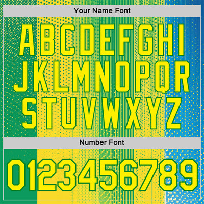 Custom Yellow Light Yellow-Grass Green 3D Pattern Design Brazil Africa Sportswear Performance T-Shirt