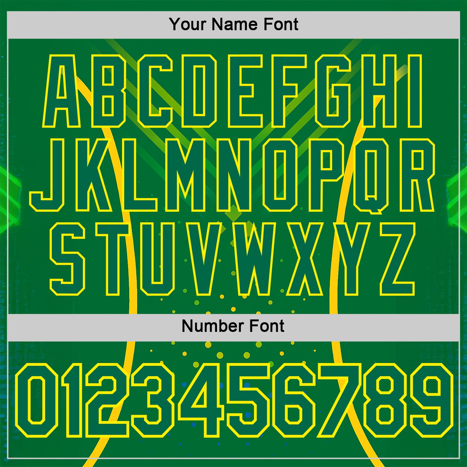 Custom Green Kelly Green-Light Yellow 3D Pattern Design Brazil Jamaica Sportswear Performance T-Shirt