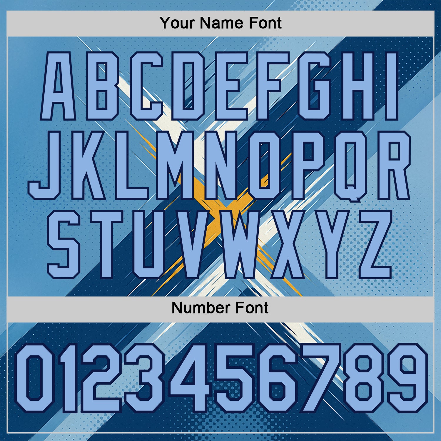 Custom Blue Light Blue-Navy 3D Pattern Design Geometric Shape Sportswear Performance T-Shirt