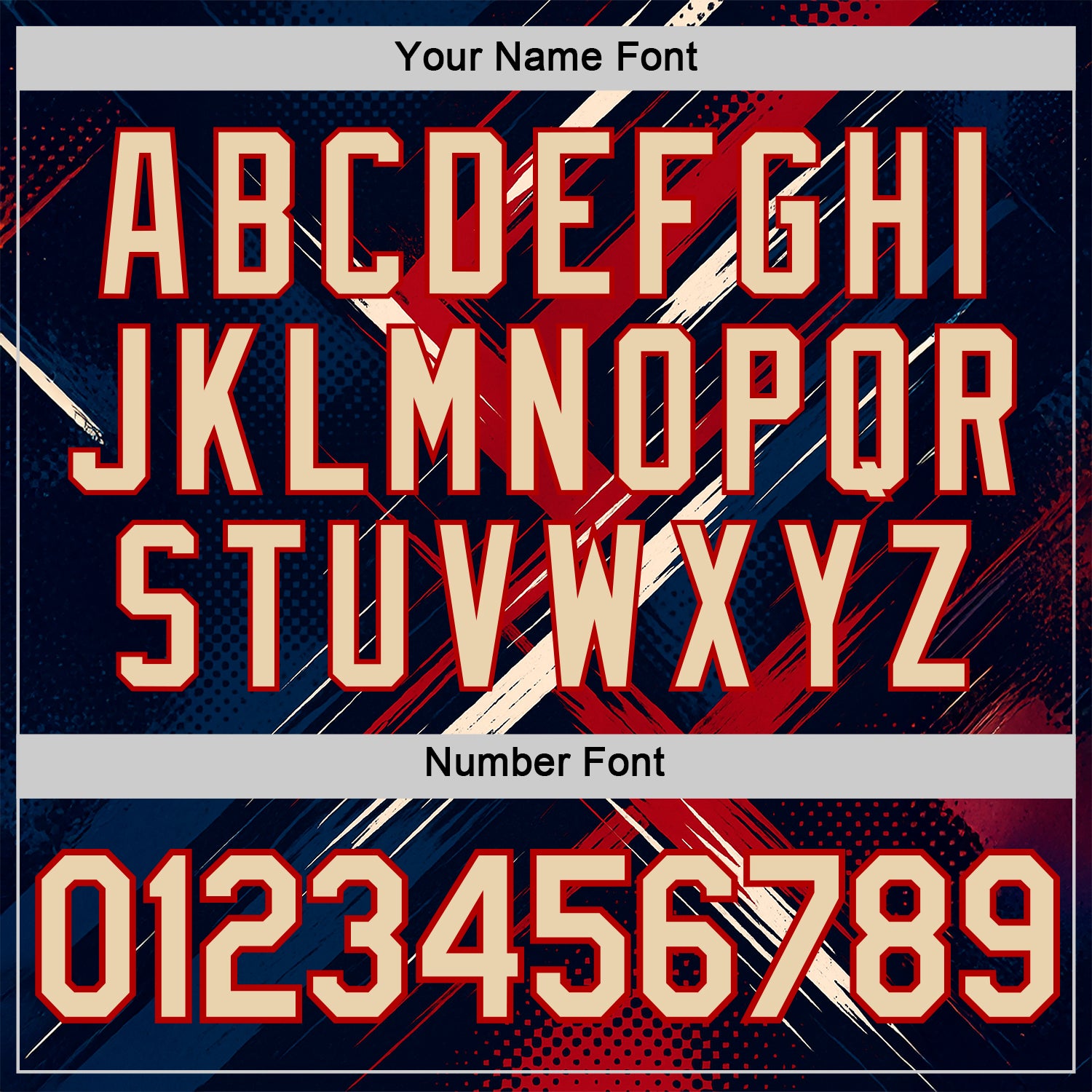 Custom Blue City Cream-Red 3D Pattern Design Germany Sportswear Performance T-Shirt