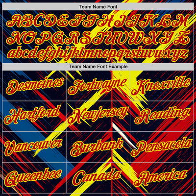 Custom Black Red Light Yellow-Blue 3D Pattern Design Germany Sportswear Performance T-Shirt