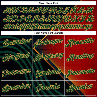 Custom Black Green Red-Old Gold 3D Pattern Design Germany Meixico Sportswear Performance T-Shirt