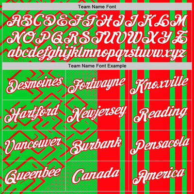 Custom Green White-Fire Red 3D Pattern Design Mexico Africa Sportswear Performance T-Shirt