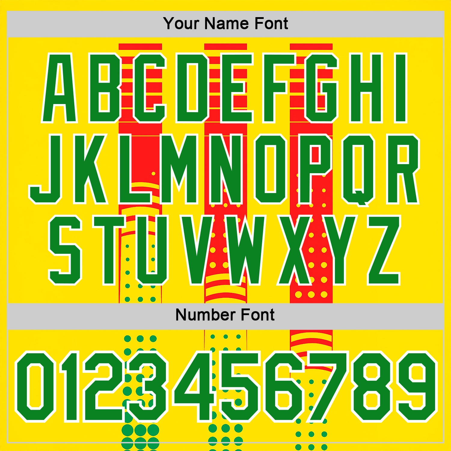 Custom Yellow Grass Green Red-White 3D Pattern Design Mexico Africa Sportswear Performance T-Shirt