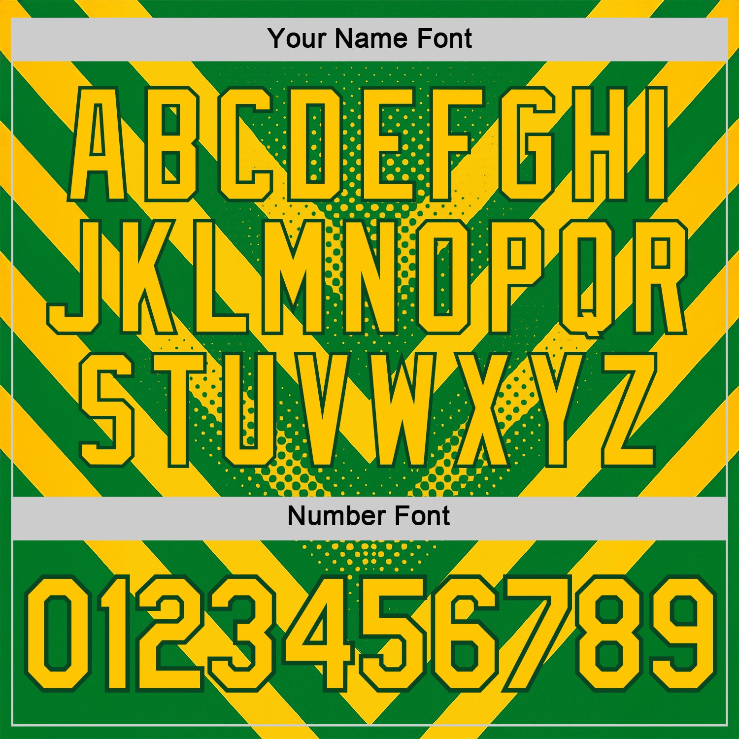 Custom Green Yellow 3D Pattern Design Brazil Africa Sportswear Performance T-Shirt