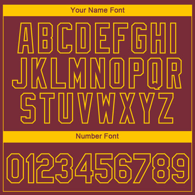 Custom Burgundy Yellow 3D Washington City Edition Fade Fashion Performance T-Shirt