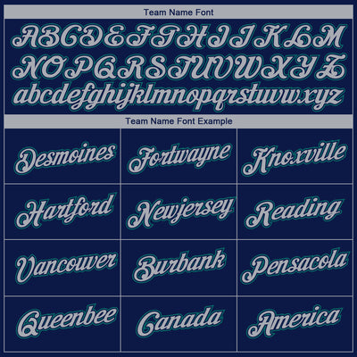 Custom Navy Gray-Teal 3D Seattle City Edition Fade Fashion Performance T-Shirt