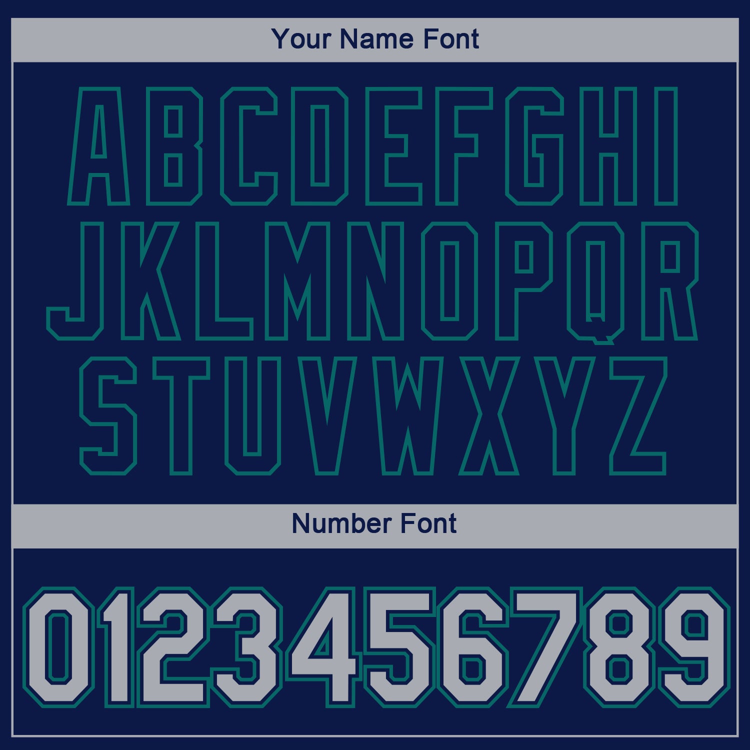 Custom Navy Gray-Teal 3D Seattle City Edition Fade Fashion Performance T-Shirt