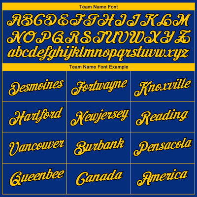 Custom Royal Yellow-Black 3D Seattle City Edition Fade Fashion Performance T-Shirt