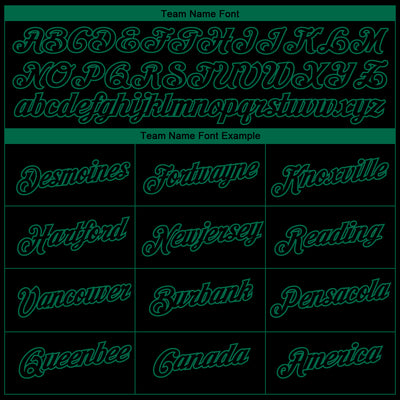 Custom Black Kelly Green 3D Dallas City Edition Fade Fashion Performance T-Shirt