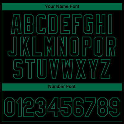 Custom Black Kelly Green 3D Dallas City Edition Fade Fashion Performance T-Shirt