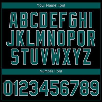 Custom Black Midnight Green-Gray 3D Philadelphia City Edition Fade Fashion Performance T-Shirt