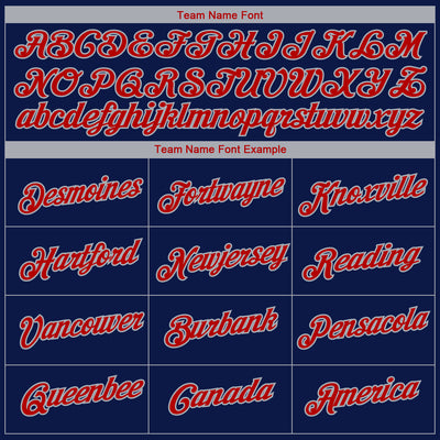 Custom Navy Red-Gray 3D Boston City Edition Fade Fashion Performance T-Shirt