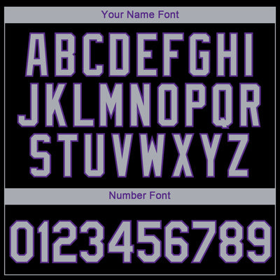 Custom Black Gray-Purple 3D Sacramento City Edition Fade Fashion Performance T-Shirt