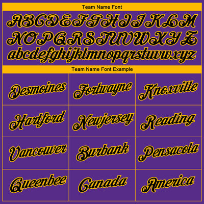 Custom Purple Black-Gold 3D Los Angeles City Edition Fade Fashion Performance T-Shirt